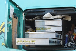 The Cubby Buddy toolbox, on owner-operator Jeff Zehrer’s truck