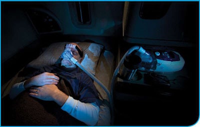 Since FMCSA’s Medical Review Board formed in 2005, regulators have advocated more scrutiny of conditions such as obstructive sleep apnea, which can be treated in-cab with use of continuous positive airway devices like the one shown here.