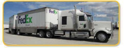Bill and Robyn Taylor keep replacement lights on their Western Star, leased to FedEx Ground.