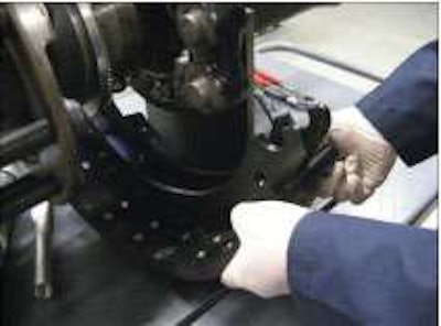 As you reassemble the brakes, grease all wear surfaces, but not so much that grease will spill onto linings.