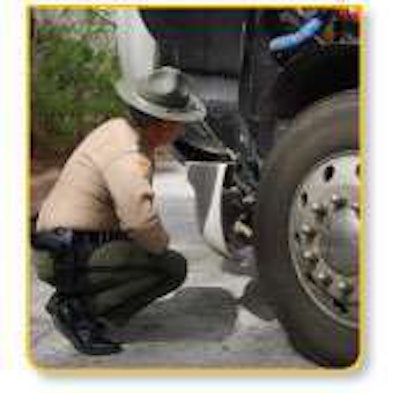 Watch steering components closely Tennessee state trooper Robert Hadden inspects an owner-operator’s steering mechanism, which is something inspectors often look at, notes ATBS’ Bill McClusky. He advises staying on top of “tie-rod ends, kingpin bushings, steering shaft U-joints, the power steering box itself and all the linkage that connects the steering wheel to the steer tires.”