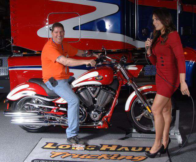 Steve Wright On His Prize Bike
