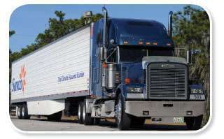 McSwain’s Freightliner has 1.3 million miles and gets 6.5 miles per gallon.