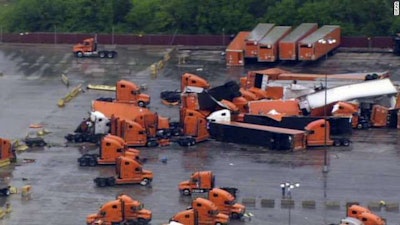 Photo from CNN.com coverage of the Dallas-area tornadoes.