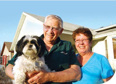 Larry and Linda Severson and their dog Asa live in Vadnais Heights, Minn., just north of St. Paul.