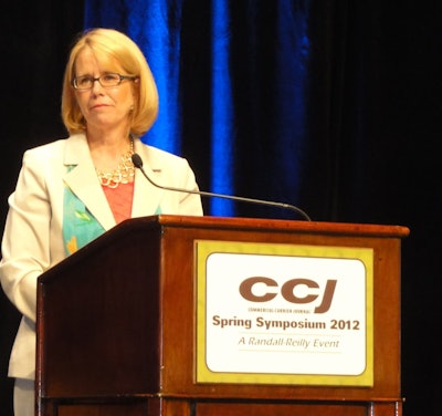FMCSA Administrator Anne Ferro speaks at the 2012 CCJ Symposium.