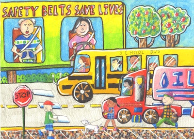 Safety Belts Save Lives Art Contest 3 6 Grade
