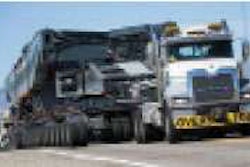 Each load required three Mack Titans