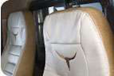 The Rawhide interior features two-tone embroidered seats and soft button-tuck Ultraleather.