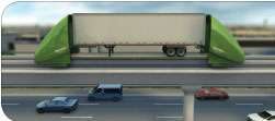Some Texas cities are looking at this conceptual freight-carrying system to reduce reliance on trucks.