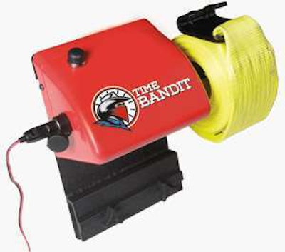 The 'Time Bandit' electric cargo-strap roller