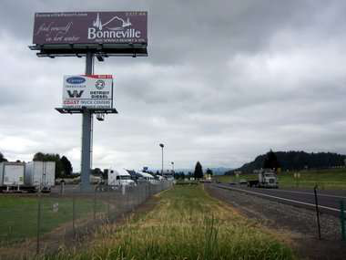 Bonneville Billboard Photo By Stuart Tomlinson