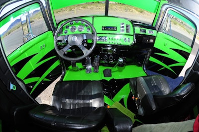 Wes Malmgren handcrafted his truck’s interior and dash himself. Part of the challenge was getting it to mirror the exterior – no easy chore, he says.