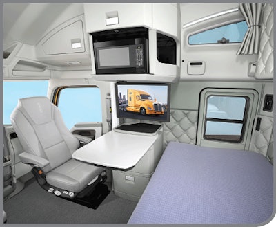 It is essential to specify the swivel passenger seat to gain maximum advantage of the flexibility designed for the T680’s seat and table.
