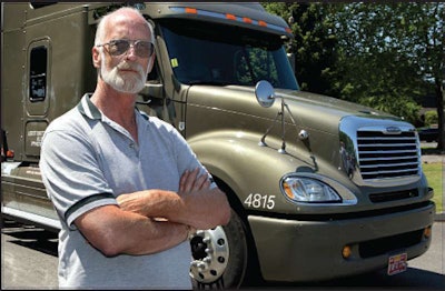 Stewart’s truck is specially outfitted with a longer wheel base and higher rear-ends, as well as a flat-screen television, microwave, fridge and DVD player. In four years, Stewart has put 624,000 miles on the rig, which gets 6.7 mpg.