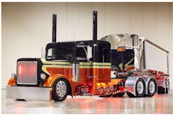 John O’Keefe’s 2007 Peterbilt 379 and 2011 Mac Dump won the National Championship title in the Working Combo category.