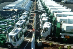 Refuse trucks CNG fueling station