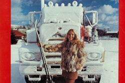 A Brockway was on the cover of the February 1973 Overdrive. The model is Nancy Brunolli, a Miss Universe contestant. She was photographed near Cortland, N.Y., where Brockways were made.