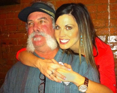 “Shipping Wars” stars Marc Springer and Jennifer Brennan join uShip staffers for a meal during GATS.