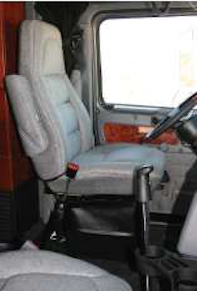 The Bostrom seat offers plenty of user-friendly adjustments to accommodate all body shapes and sizes. There is ample pass-through area from the driver’s seat to the sleeper.