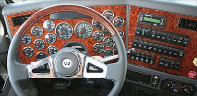 Except for the cruise control, all gauges and switches are located on the wing dash. Large rocker switches can be operated while wearing gloves if necessary.