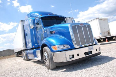 The test truck Roberts drove during his time with the ISX15 — a Peterbilt 386 Cummins owns and uses.
