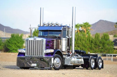John Gonzalez and his 2009 Peterbilt 388 won Best of Show, Limited-Mileage Bobtail.