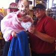 A Love’s Travel Stop in Oklahoma City ran a special fund-raising incentive that allowed any customer who bought a $20 donation heart to throw a pie in a Love’s employee’s face.