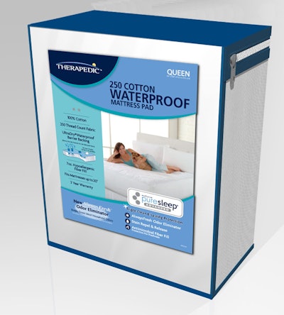 Therapedic 250 Count Waterproof Mattress Pad