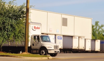 Trailers at loading dock