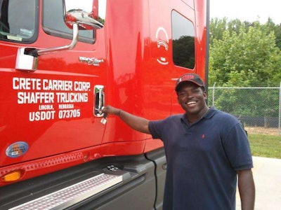 Crete driver David Payne, a driver for the U.S. Army for 23 years