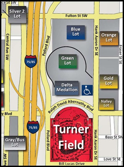 Parade For Tots Staging Map