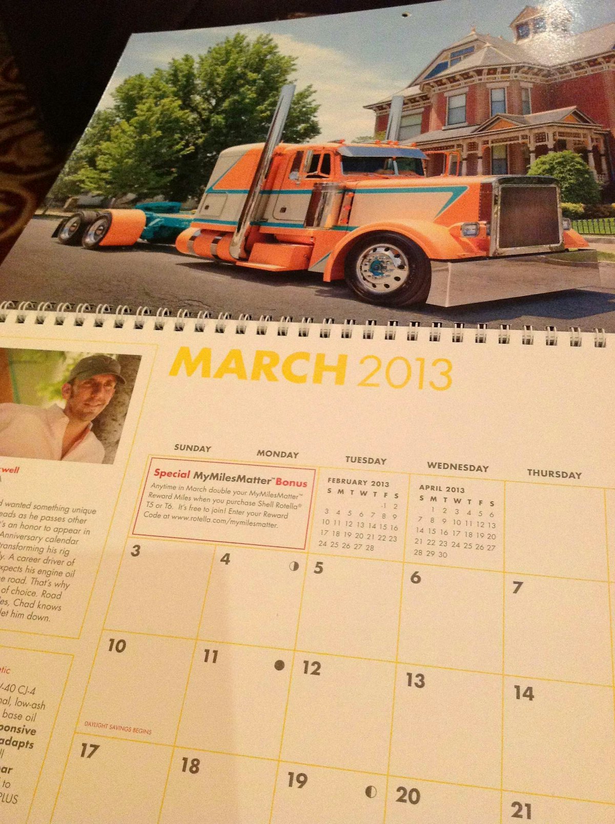 Superrigs 13 Calendar Familiar Face In An Unfamiliar Place Overdrive