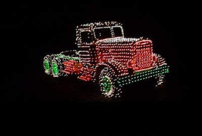 Antique Peterbilt donned with Christmas lights, submitted by Kiperly Hall