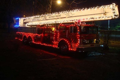 A 1973 Pierce Snorkel fire truck, submitted by Bob Dinsmore of Frederick, Md.