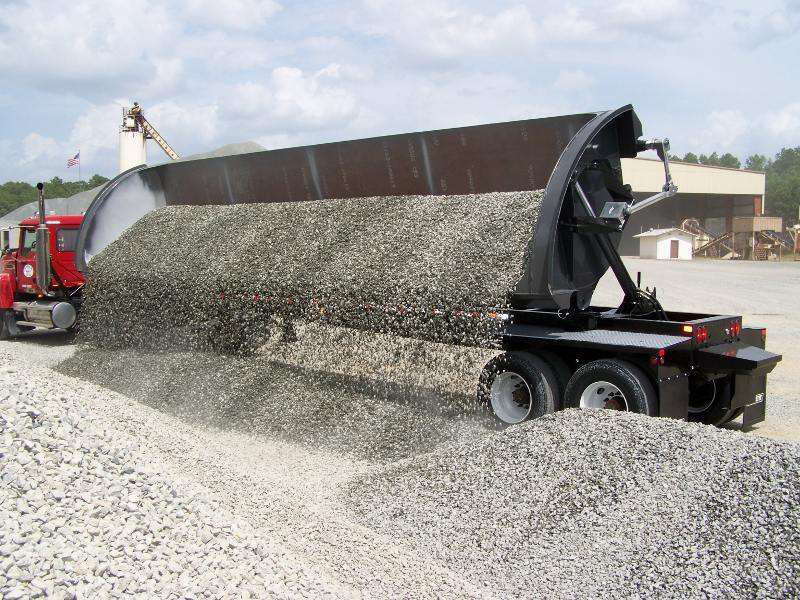 Clement side dump trailer