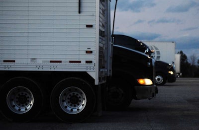 Evening at the truck stop