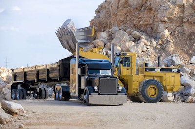 Hall says whether at a quarry or jobsite, “When you roll in with a nice-looking rig like this, everyone around seems to give you a little more respect,” in reference to the often gentle treatment machine operators give Vamonos when dumping in loads.