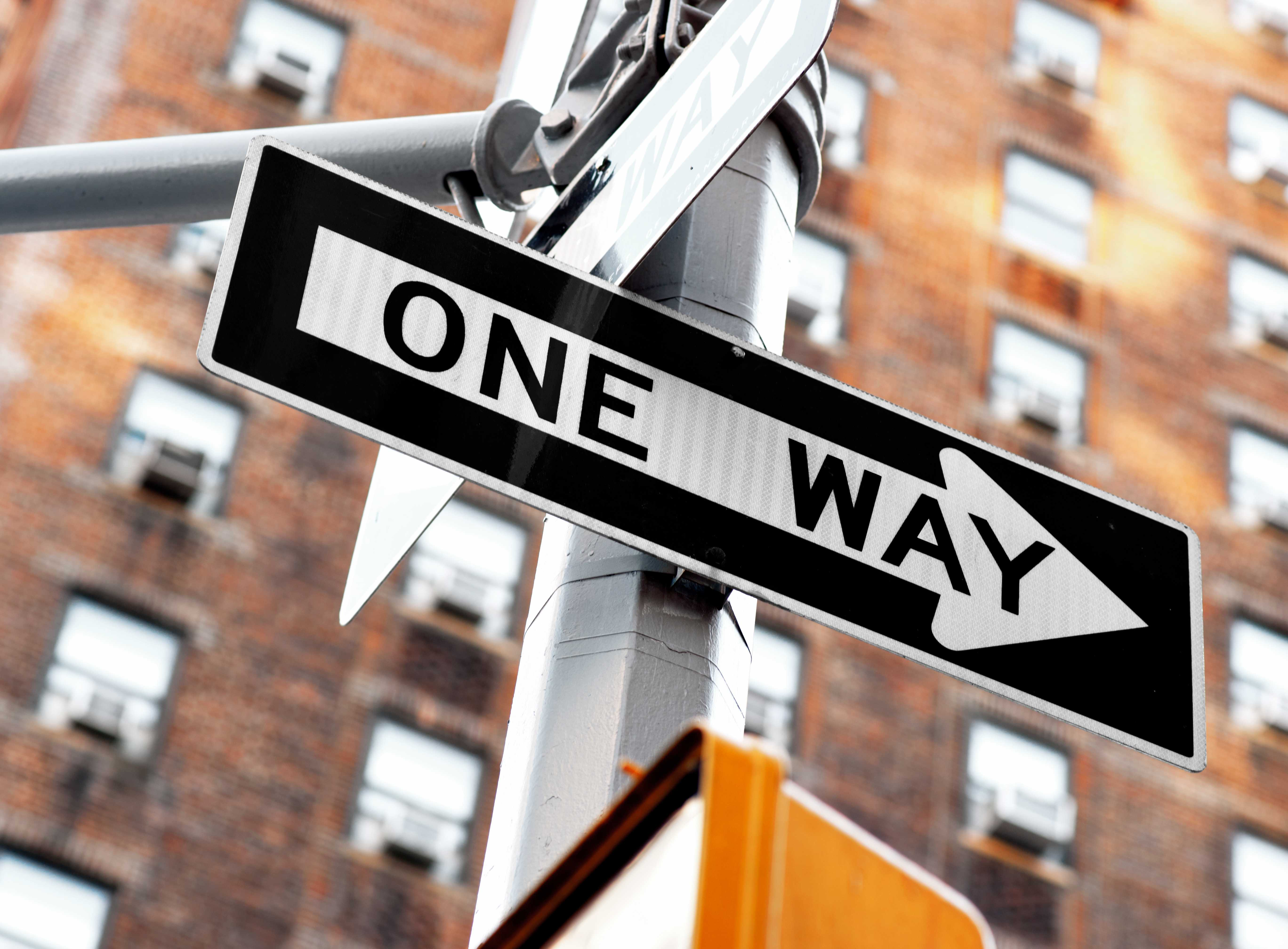 One Way Sign