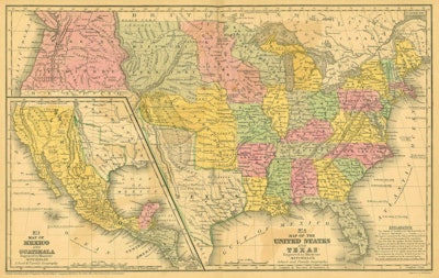 U s Map 1893
