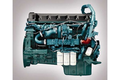 Twelve power ratings from 375 to 500 hp are available for Volvo’s 13-liter D13 engine. Volvo’s 16-liter D16 engine features three ratings ranging from 500 to 550 horsepower.