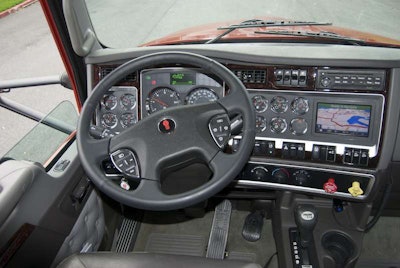 Gauges on the T660 are defined sharply and easy to read with a sweep of the dashboard.