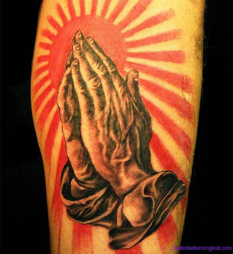 Praying hands and clouds tattooTikTok Search