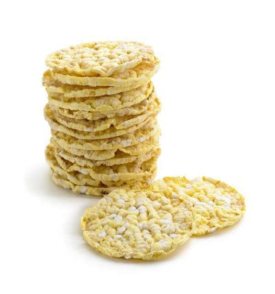 Rice cakes make for a good between-meals snack.