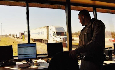 Driver screening -- KY inspection station photo