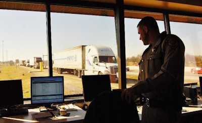 Driver screening — KY inspection station photo
