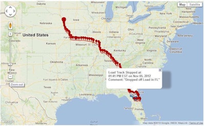 Load Track Map