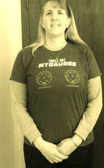 Jackie Wormley&rsquo;s MyGauges t-shirt