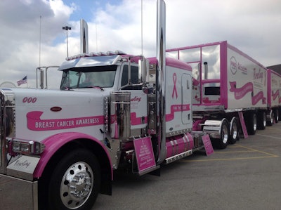 Bowling Transportation Breast Cancer Awareness Project Freightliner