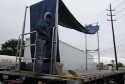 MATS 2013 attendees were treated to a demonstration video of the Roller Rak that owner-operator John Rodriguez had filmed on a winter day in Texas with 35-mph winds — terrible day for tarping a high load. You can find the vid on my Facebook page here.